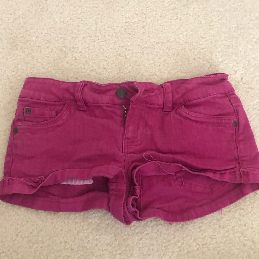 Pink Jean Shorts